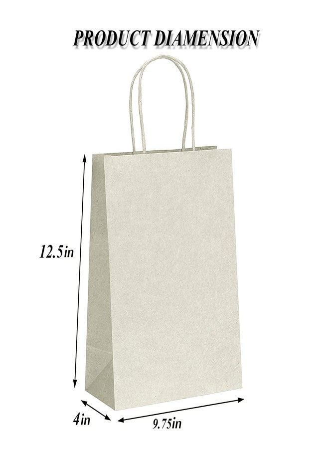 Aakriti Craft Paper Bags, Rakhi Gift Bags with Handles, Small Craft Shopping Bags in Bulk for Boutiques, Small Business, Retail Stores, Gifts & Merchandise (WHITE-50PCS, MEDIUM-9.75" x 4" x 12.5") - Image 3